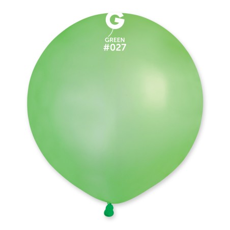Palloncino in Lattice 19" G19 Funky Neon Verde "Green Fluo 027" 25pz Gemar Neon Tutte le Misure