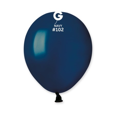 Palloncino in Lattice 5" A50 Blu Notte "Blue Navy 102" 100pz Gemar Standard 5" A50