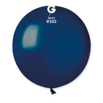 Palloncino in Lattice 19" G19 Blu Notte "Blue Navy 102" 25pz Gemar Standard 19" G19