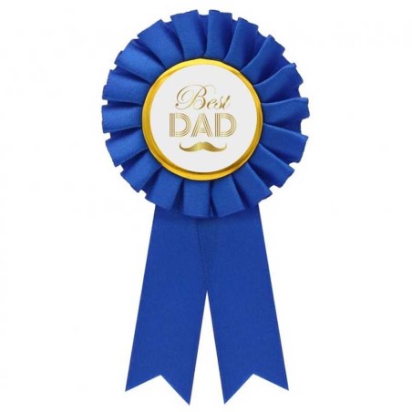 Spilla Festa del Papà "Best Dad" 1pz Palloncini e Addobbi Papà