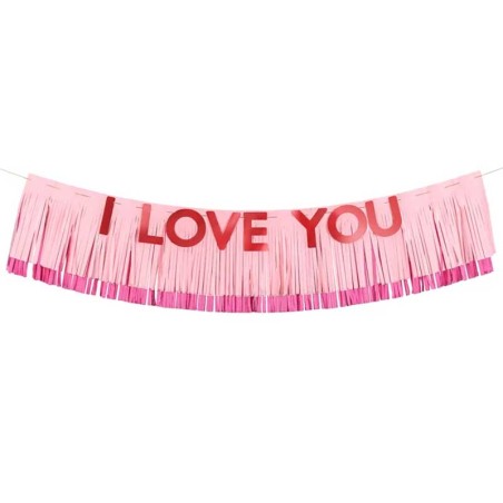Festone Frangia Ti Amo "I Love You" 1.5mt Addobbi e Accessori Amore