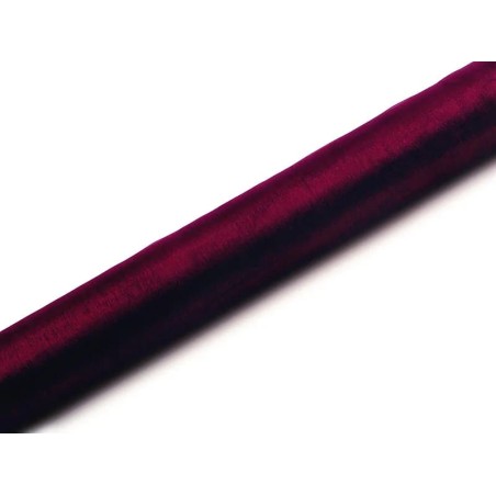 Runner in Organza Bordeaux 9mt x 36cm Runner/Corsie