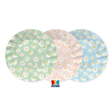Piatto di Carta 20cm con Margherita "Daisy" 6pz Margherita "Sun Daisy"