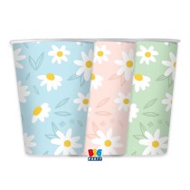 Bicchiere di Carta 200ml Margherita "Daisy" 6pz Margherita "Sun Daisy"