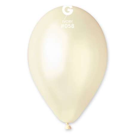 Palloncino in Lattice 13” GM120 Avorio Metallizzato "Ivory 058" 50pz Gemar Metallic 13" GM120