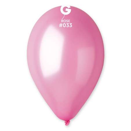 Palloncino in Lattice 13” GM120 Rosa Metallizzato "Rose 033" 50pz Gemar Metallic 13" GM120
