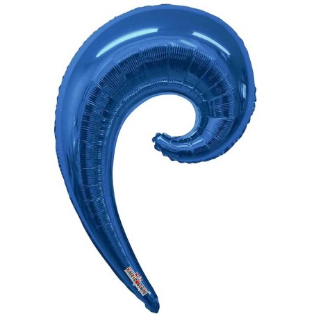 Palloncino in Foil 36" Super Shape Onda Blu "Kurly Wave" Kurly Wave