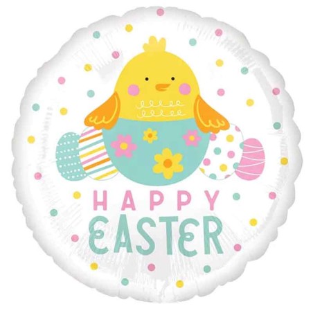 Palloncino in Foil 18" Pulcino Buona Pasqua "Happy Easter" Pasqua