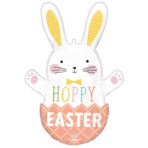 Palloncino in Foil 32" Super Shape Coniglio Pasquale "Hoppy Easter" Pasqua