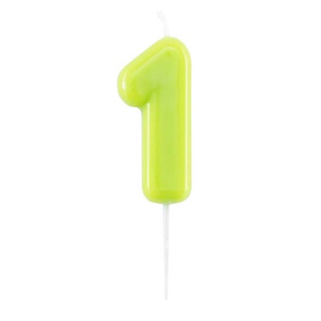 Candelina Laccata 10.5cm Glossy Verde Lime N.1 Glossy Verde Lime 10.5cm