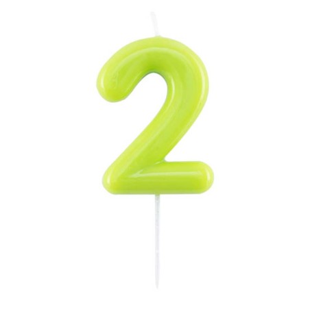 Candelina Laccata 10.5cm Glossy Verde Lime N.2 Glossy Verde Lime 10.5cm