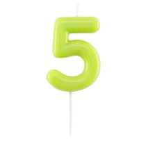 Candelina Laccata 10.5cm Glossy Verde Lime N.5 Glossy Verde Lime 10.5cm