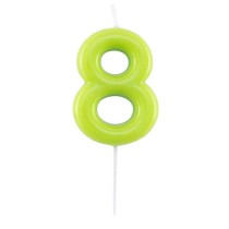 Candelina Laccata 10.5cm Glossy Verde Lime N.8 Glossy Verde Lime 10.5cm