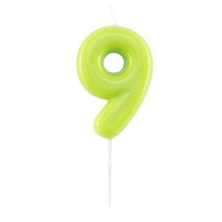 Candelina Laccata 10.5cm Glossy Verde Lime N.9 Glossy Verde Lime 10.5cm