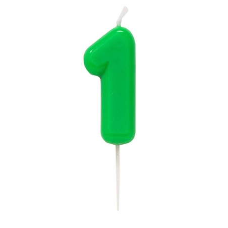 Candelina Laccata 10.5cm Glossy Verde N.1 Glossy Verde 10.5cm
