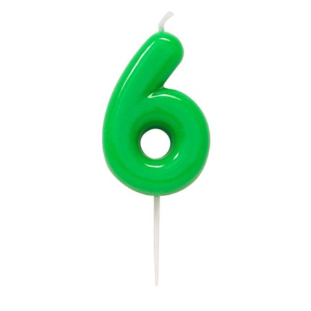 Candelina Laccata 10.5cm Glossy Verde N.6 Glossy Verde 10.5cm