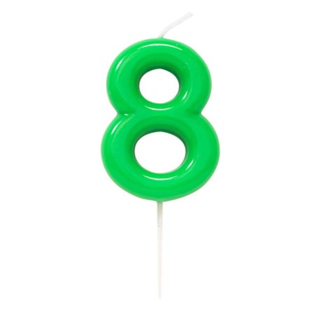 Candelina Laccata 10.5cm Glossy Verde N.8 Glossy Verde 10.5cm