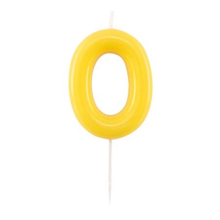 Candelina Laccata 10.5cm Glossy Giallo N.0 Glossy Giallo Limone 10.5cm