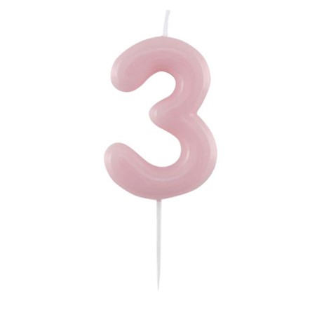 Candelina Laccata 10.5cm Glossy Rosa N.3 Glossy Rosa 10.5cm