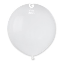 Palloncino in Lattice 19" G19 Bianco "White 001" 25pz Gemar Standard 19" G19