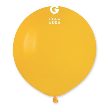 Palloncino in Lattice 19" G19 Giallo Mango "Yellow 003" 25pz Gemar Standard 19" G19