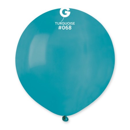 Palloncino in Lattice 19" G19 Turchese "Turquoise 068" 25pz Gemar Standard 19" G19