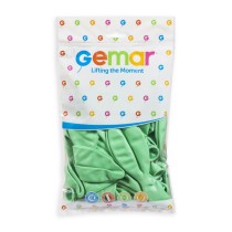 Palloncino in Lattice 19" G19 Verde Menta "Mint Green 077" 25pz Gemar Standard 19" G19