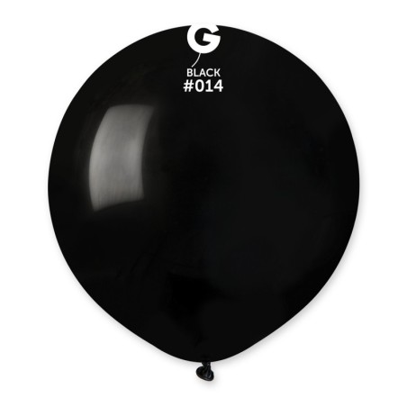 Palloncino in Lattice 19" G19 Nero "Black 014" 25pz Gemar Standard 19" G19