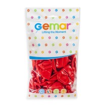 Palloncino in Lattice 19" G19 Rosso "Red 045" 25pz Gemar Standard 19" G19