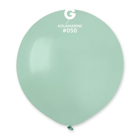 Palloncino in Lattice 19" G19 Acquamarina "Aquamarine 050" 25pz Gemar Standard 19" G19