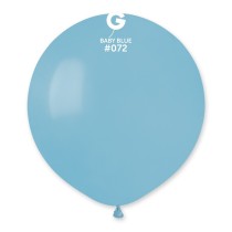 Palloncino in Lattice 19" G19 Celeste Baby "Baby Blue 072" 25pz Gemar Standard 19" G19