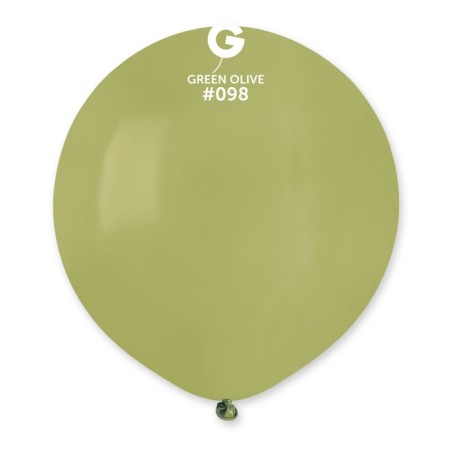 Palloncino in Lattice 19" G19 Verde Giungla "Jungle Green 098" 25pz Gemar Standard 19" G19