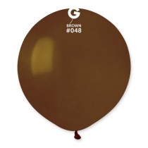 Palloncino in Lattice 19" G19 Marrone "Brown 048" 25pz Gemar Standard 19" G19