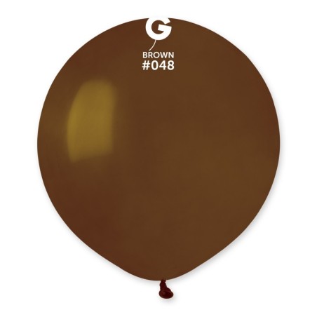 Palloncino in Lattice 19" G19 Marrone "Brown 048" 25pz Gemar Standard 19" G19