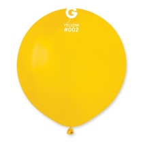 Palloncino in Lattice 19" G19 Giallo "Yellow 002" 25pz Gemar Standard 19" G19