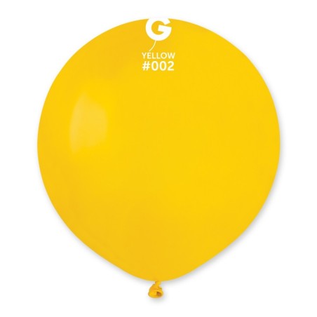 Palloncino in Lattice 19" G19 Giallo "Yellow 002" 25pz Gemar Standard 19" G19