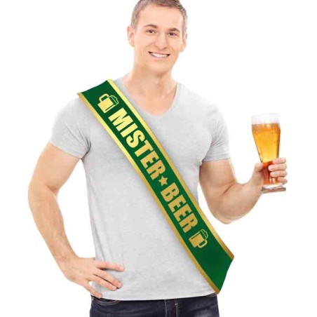 Fascia Premio "Mister Beer" 160cm Palloncini e Accessori St. Patrick's