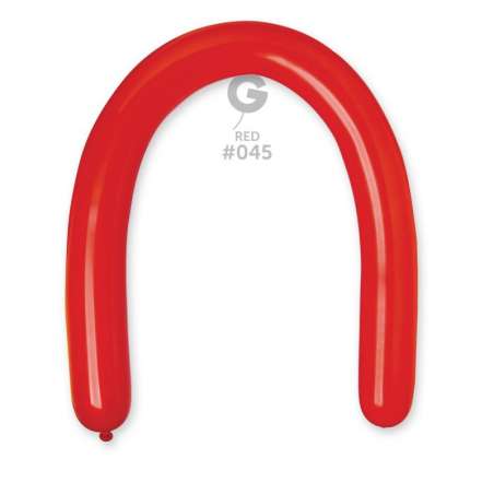 Palloncino in Lattice 3” Modellabile D6 Rosso "Red 045" 50pz Gemar Standard Modellabili 3" D6
