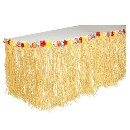 Gonnellina Girotavolo Hawaiana 2.75mt Accessori Tavola Tropicali
