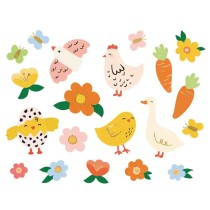 Tatuaggi Temporanei di Pasqua "Easter Tattoos" 11pz Addobbi e Accessori Pasqua