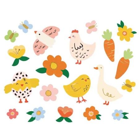 Tatuaggi Temporanei di Pasqua "Easter Tattoos" 11pz Addobbi e Accessori Pasqua