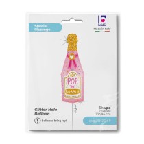 Palloncino in Foil 40" Super Shape Champagne "Bubbly Bottle" Generici Grabo