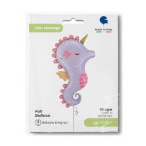 Palloncino in Foil 42" Super Shape Cavalluccio Marino "Magical Seahorse" Pesci e Mare Grabo