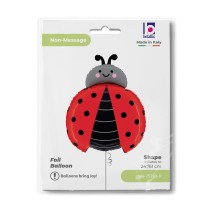 Palloncino in Foil 31" Super Shape Coccinella "Ladybug" Animali Grabo