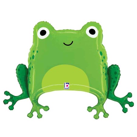 Palloncino in Foil 31" Super Shape Rana "Green Frog" Animali Grabo