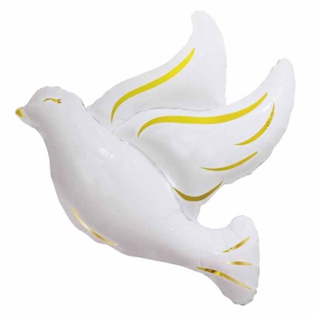 Palloncino in Foil 36" Super Shape Colomba "Gold Dove" Animali (Uccelli)