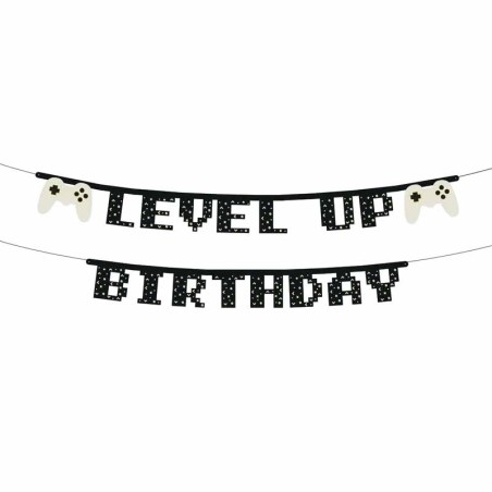 Festone Gamepads "Level Up Birthday" 2.5mt Addobbi e Accessori Videogiochi