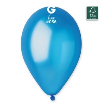Palloncino in Lattice 13” GM120 Blu Metallizzato "Blue 036” 50pz Gemar Metallic 13" GM120