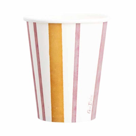 Bicchiere di Carta 250ml "Desert Pink" 8pz Desert Pink