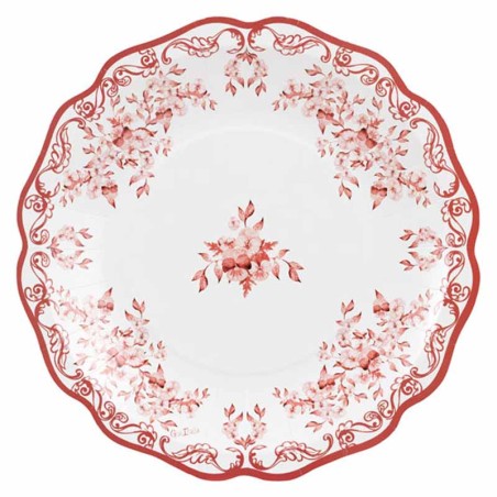 Piatto di Carta 27cm "Red Pottery" 8pz Red Pottery